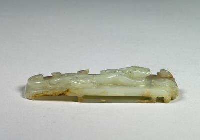 图片[2]-Jade scabbard slide with animal pattern, Yuan to Ming dynasty (1271-1644)-China Archive